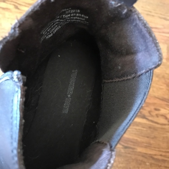 Tucker & Tate leather ankle boots zip brown 5M - Picture 8 of 8